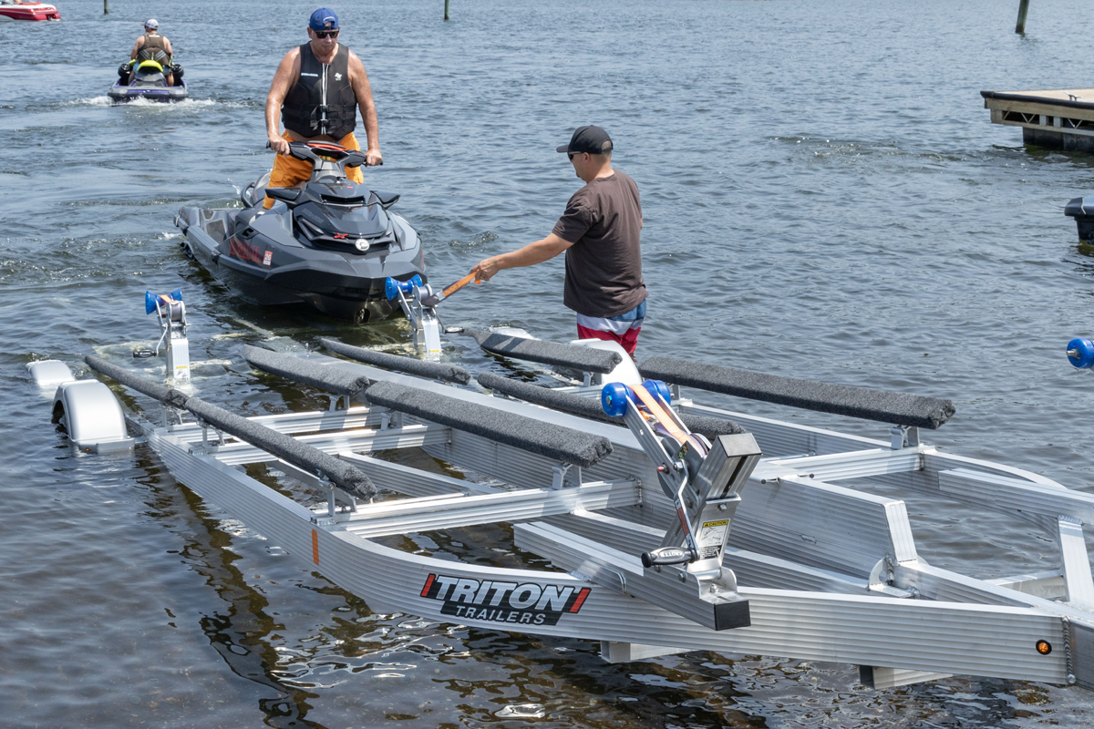 Loading Watercraft Onto Four Place Triton Elite Series